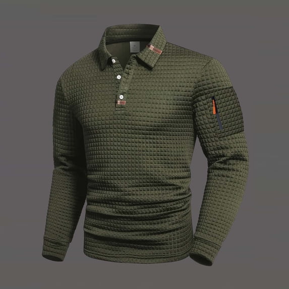 Royisotas Mens Shirts Long Sleeve Button Down Shirt Business Collared Casual Tops for Men Polo