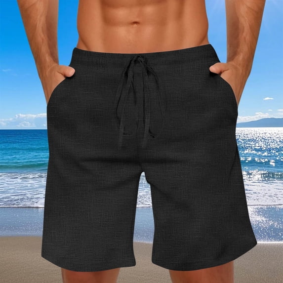 Royisotas Mens Summer Shorts Athletic with Pockets Gym Drawstring Running Straight Short for Men Fashion