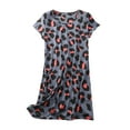 thumbnail image 1 of Royisotas Plus Size Nightgowns for Women Nightshirt Short Sleeve Cotton Comfortable Crewneck Print Ladies Sleepshirts, 1 of 2
