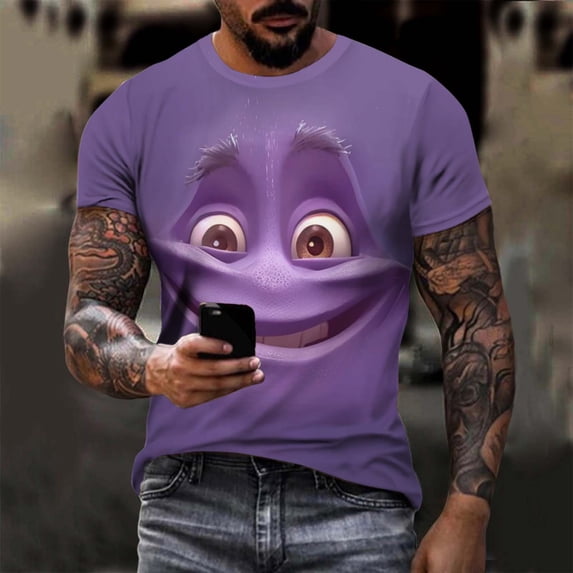 Royisotas Shirts for Men Athletic Funny Summer Graphic Tee Pullover Fashion Short Sleeve Mens T Shirts