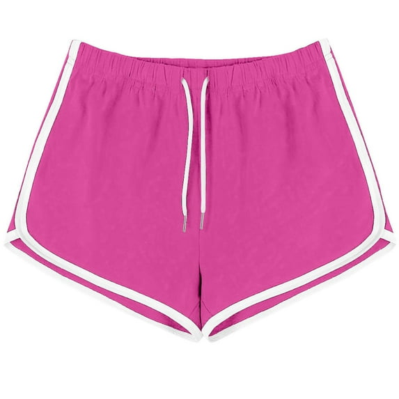 Royisotas Shorts for Women 2025 Athletic Summer Yoga Workout Dolphin Shorts Drawstring Loose Solid Color Shorts