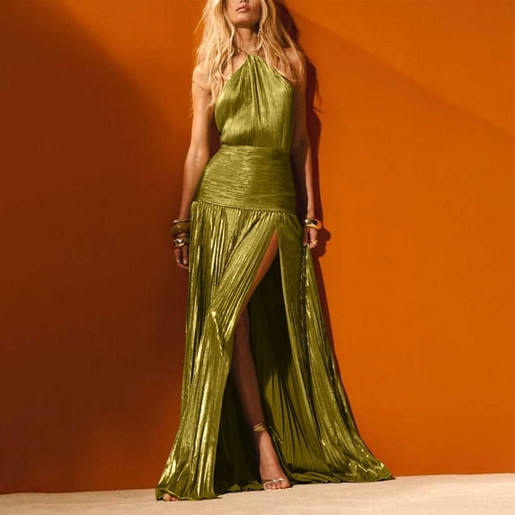 Royisotas Sleeveless Dresses for Women A Line Maxi Cocktail Casual Fashion Womens Dress