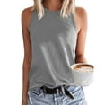 thumbnail image 1 of Royisotas Womens Round Neck Tank Tops Loose Dressy Pullover Round Neck Sleeveless Fashion Shirts for Women Workout, 1 of 6