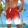 thumbnail image 1 of Royisotas Summer Beach Shorts for Men Drawstring Hawaiian with Pockets Graphic Quick Dry Mens Swim Trunks Big and Tall, 1 of 5