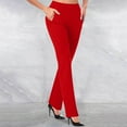 thumbnail image 1 of Royisotas Summer Pants Women High Waist Slim Bootcut s Casual Chinos Pants with Pockets Relaxed Pants, 1 of 6