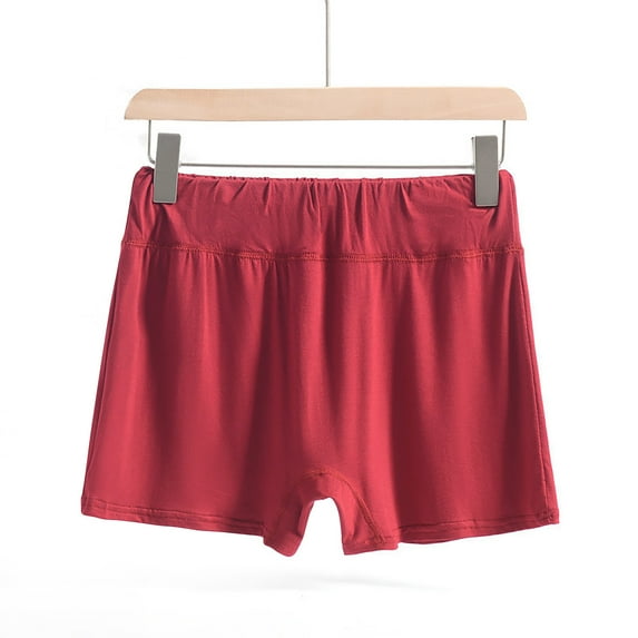 Royisotas Summer Plus Size Womens Shorts Loose Tummy Control Casual Home Shorts High Waist Solid Color Shorts