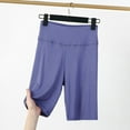 thumbnail image 1 of Royisotas Summer Shorts for Women Plus Size Tummy Control Casual Slim Capris Shorts High Waist Elastic Solid Color Shorts, 1 of 3