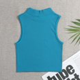 thumbnail image 1 of Royisotas Tank Tops Women Summer Sleeveless Athletic Womens Camisoles and Tanks Ribbed Turtleneck Shaping Sports Yoga Crop Cami Tank Tops for Women, 1 of 4