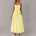 thumbnail image 1 of Royisotas Trendy Dresses for Women Flowy Sundresses Fashion with Pockets Beach Womens Dress A Line, 1 of 8