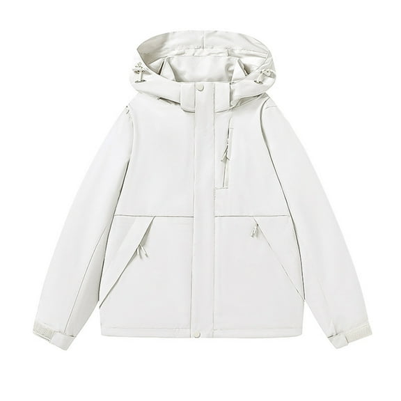 Royisotas Waterproof Jackets for Men Windproof Coats Zipper Hooded Winter Warm Big and Tall Mens Rain Jackets