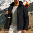 thumbnail image 1 of Royisotas Windproof Jackets for Men Big and Tall Waterproof Coats Pockets Winter Hooded Long Sleeve Mens Rain Jackets, 1 of 9