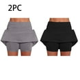 thumbnail image 1 of Royisotas Women's High Waist Tennis Skirt 2 Pack with Inner Shorts Lightweight Athletic Golf Skorts Skirts for Running Workout, 1 of 3