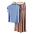 thumbnail image 1 of Royisotas Womens Cotton Pajamas Two Piece Nightwear Loose Dressy Short Sleeve Casual Soft Pajama Sets for Women, 1 of 6