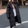 thumbnail image 1 of Royisotas Womens Puffer Jackets,Coats for Women,Plus Size with Hood Padded Long Sleeve Oversized Zip up Outerwear Thick Outdoor,Black,M, 1 of 6