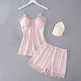thumbnail image 1 of Royisotas Womens Satin Pajamas Sleepwear Comfy With Pad Sleeveless Fashion Silk Lounge sets for Women, 1 of 3