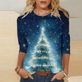 thumbnail image 1 of Royisotas Womens Shirts Pullover Christmas Graphic Trendy Shirts for Ladies, 1 of 5