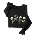thumbnail image 1 of Royisotas Womens Sweatshirts Long Sleeve Floral Graphic Fall and Winter Pullover Loose Fit Crew Neck Trendy Casual No Hood Shirts, 1 of 1