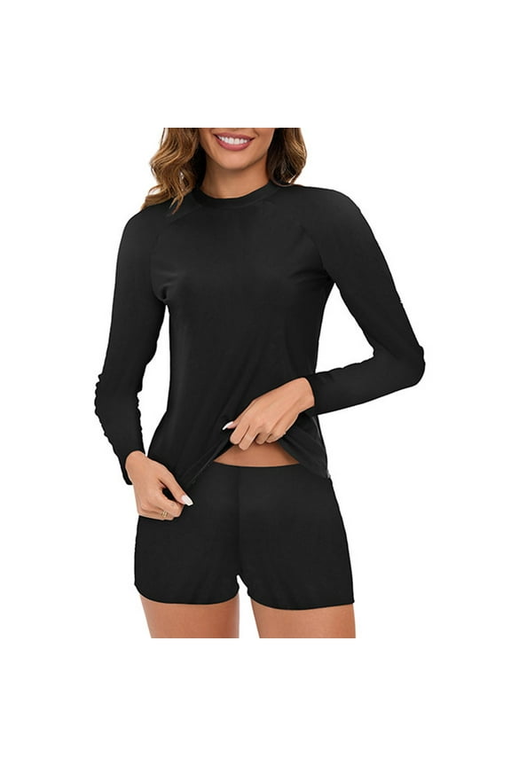 Womens Swimsuits Long Sleeve Diving Swimwear Two Piece Summer Surfing Bathing Suits for Women