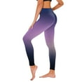 thumbnail image 1 of Royisotas Yoga Running Womens Pants Plus Size Gradient Color Athletic High Waist Summer Leggings Elastic Bottom Slim-Leg Pants, 1 of 4