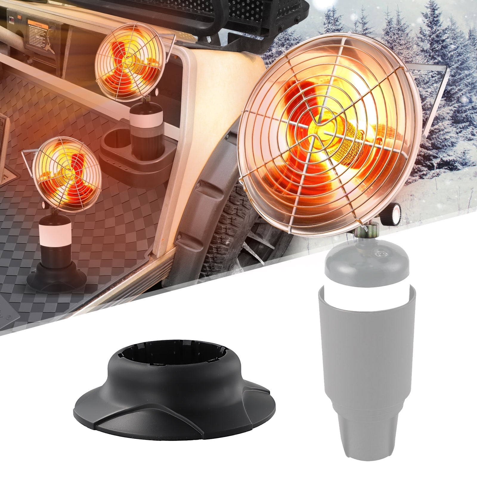 Roykaw Golf Cart Heater 6300 BTU for Outdoor Camping Use, Portable Heater, Tank Fishing Heater