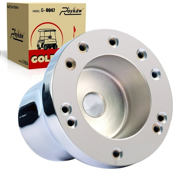 Roykaw Golf Cart Steering Wheel Adapter Compatible with Club Car Precedent 2004- up, Silver