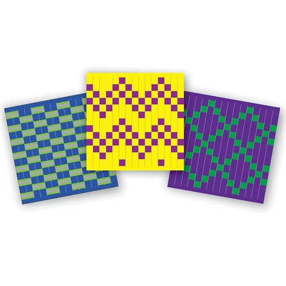 Roylco 15621 Explore Colors & Patterns Weaving Mats - Pack of 72