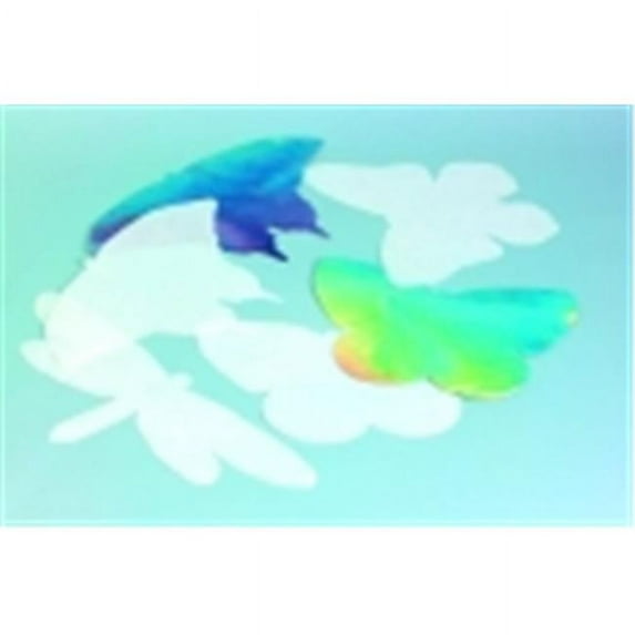 Roylco 7 x 11 in. Die-Cut Butterfly Color Diffusing Paper With 4 Shapes, White, Pack - 48