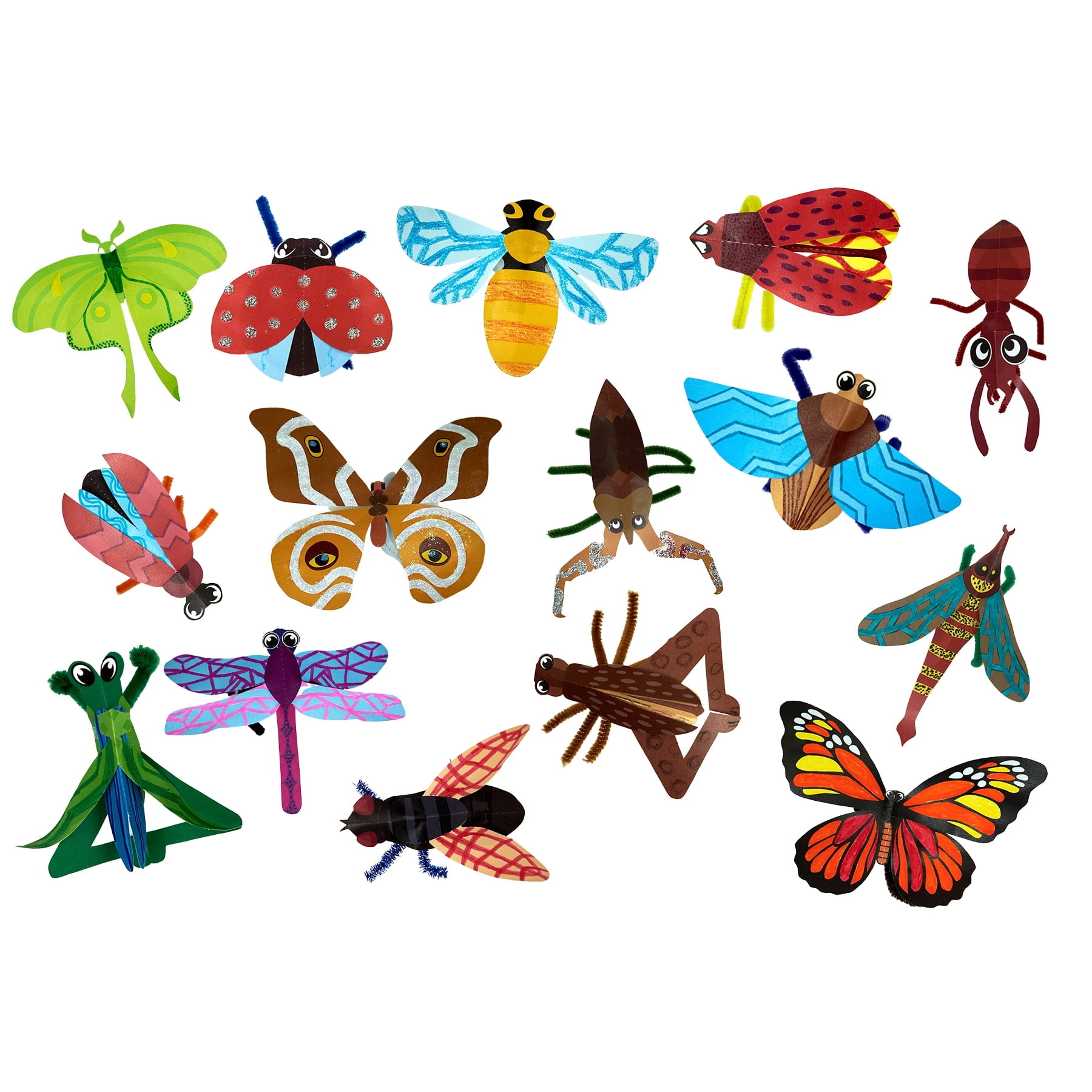 Roylco Beautiful Bugs Art Project Book – 64 Insect-Inspired Craft Ideas ...