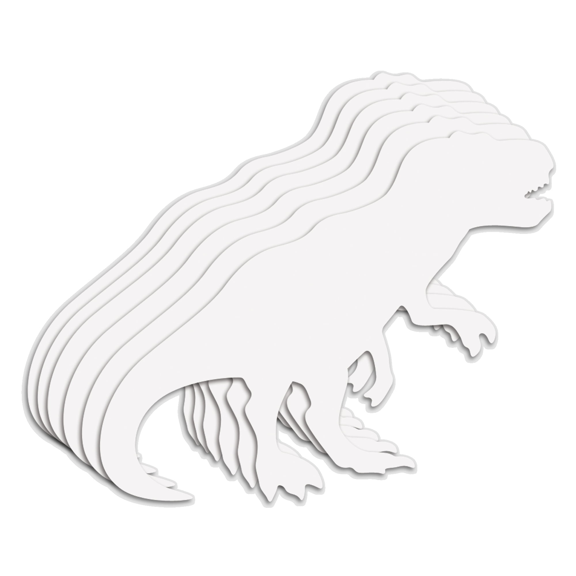 Roylco® Big Huge Fingerpaint Paper Shapes, Dinosaur, 22" x 37"