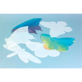 Roylco Color Diffusing Butterflies Craft Paper - 48 Fabric-Like Sheets for Watercolor Art Projects - Educational STEAM Activity for All Ages - 7" x 11"