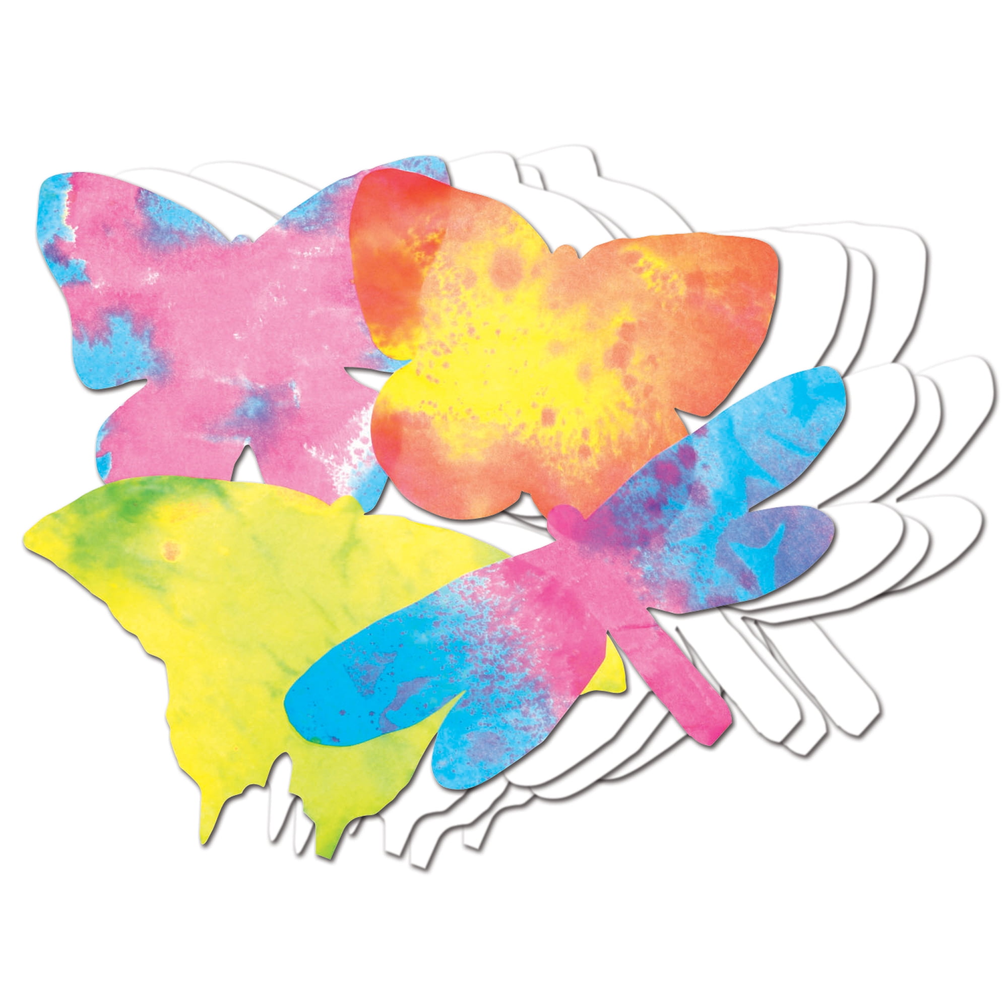 Roylco® Color Diffusing Paper Butterflies, 9" x 7", 48 per pack, Set of