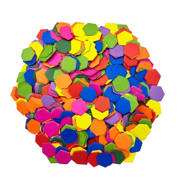 Roylco Hexagon Mosaics, Pack of 2000