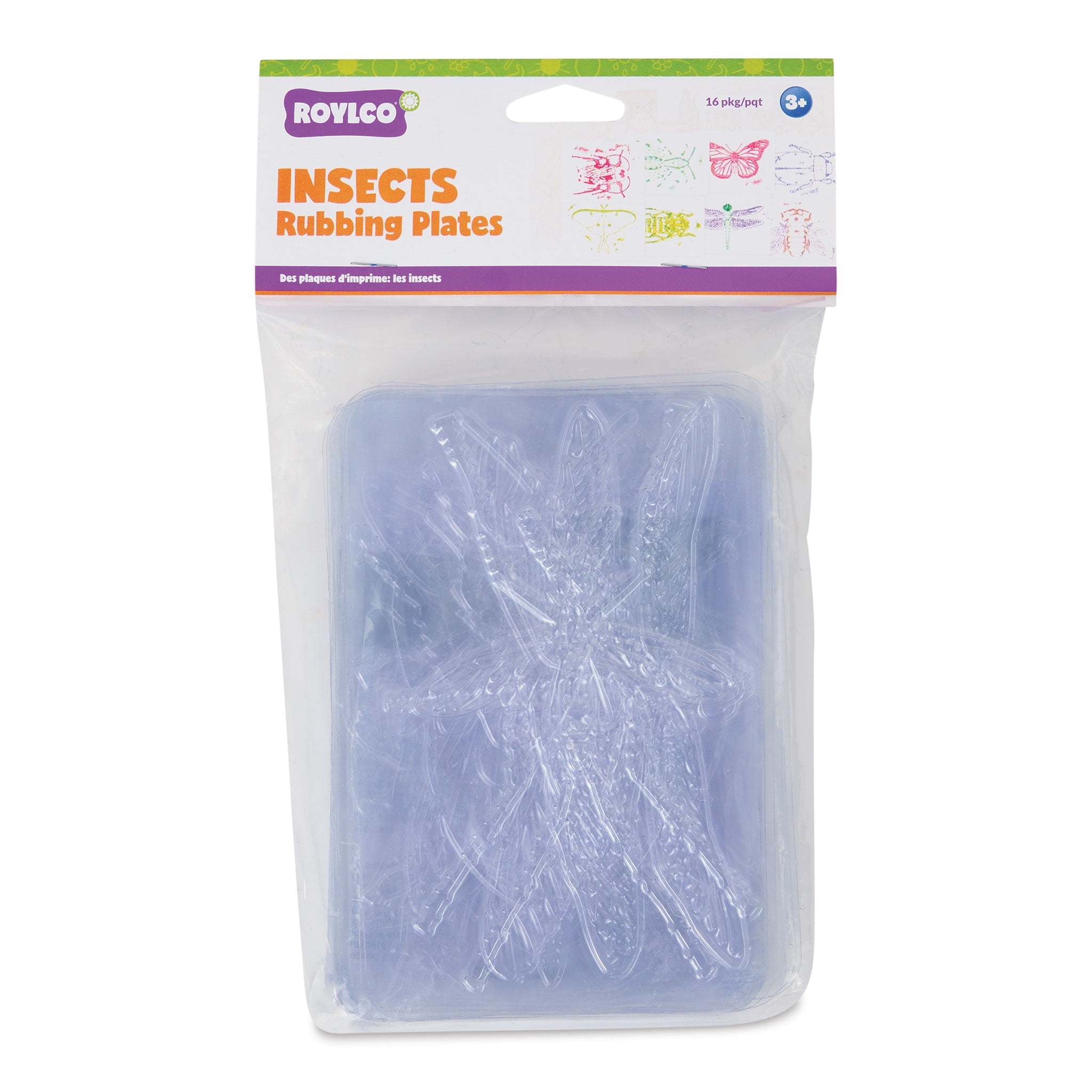 Roylco Insect Shape Rubbing Plates - 4.5
