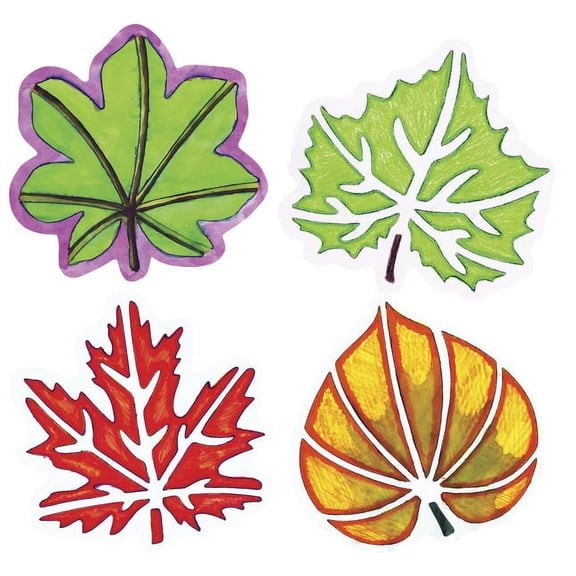 Roylco Perfect Leaf Stencils -Crafts Large Leaves and with Paint, pencils, markers, crayons - Templates Home Decorations, Wood projects, and crafts