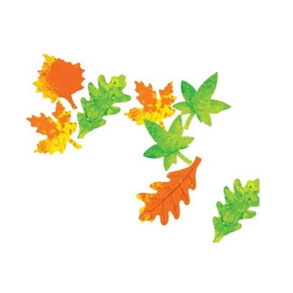 Roylco Color Diffusing Leaves - Fabric-Like Watercolor Paper with 4 Leaf Shapes for Art Projects & STEAM Activities - 6 Inches - Pack of 80