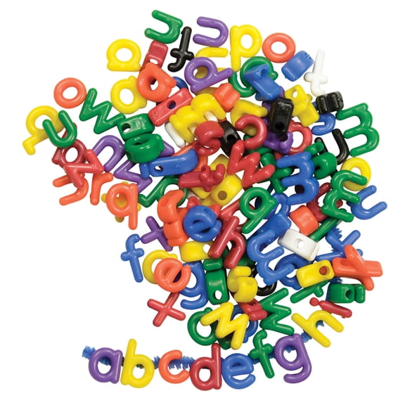 Roylco® Manuscript Letter Beads, Lowercase, 288/Pack
