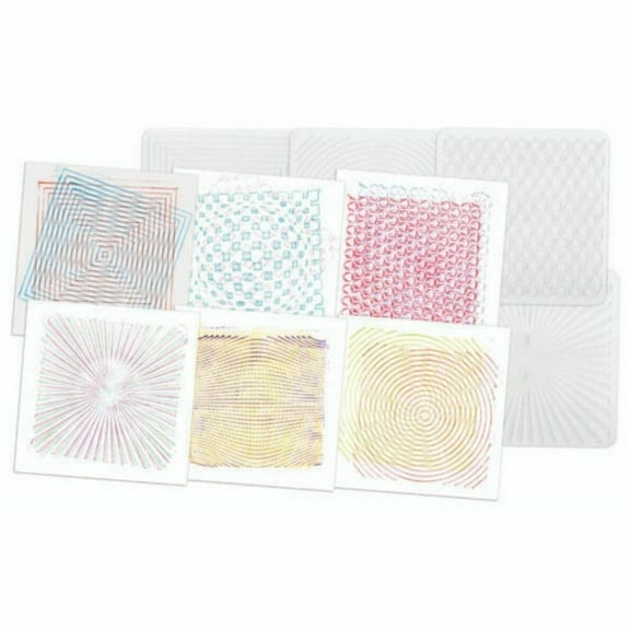 Roylco Optical Illusion Rubbing Plates