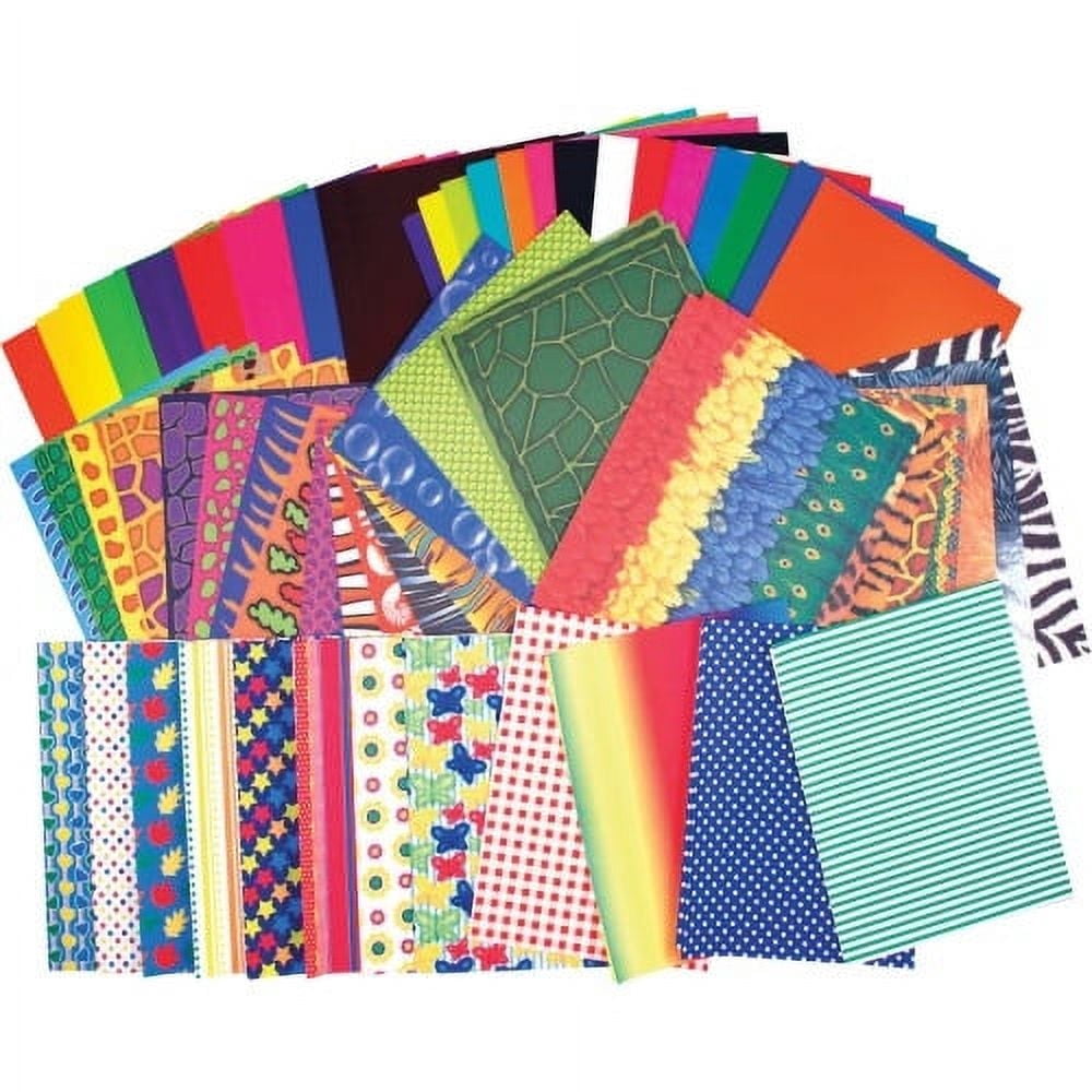 Roylco Preschool Paper Pack - 176 Sheets Vibrant Craft Paper for Cutting, Folding, Collage - Arts & Crafts for Kids Ages 2+ - Fine Motor Skills Development