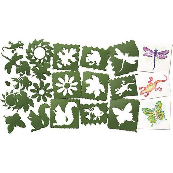 Roylco R-5615-2 Nature Stencils - Pack of 2