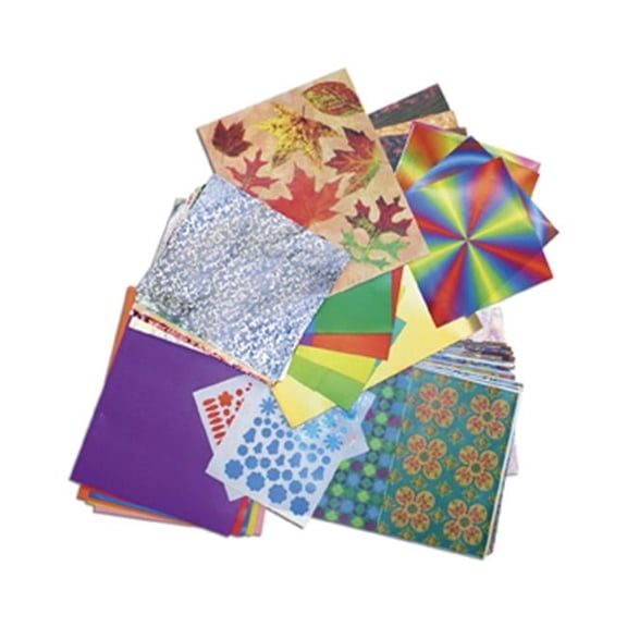 Roylco Paper Remnants Value Pack - 8 lb Assorted Specialty Papers for Arts & Crafts, Collage, Mixed Media - Classroom & School Supplies