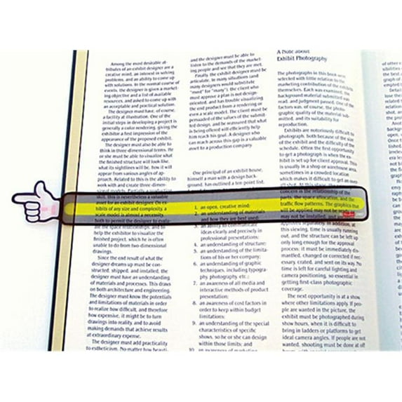 Roylco R5902 Roylco Finger Pointer Reading Strips 12-pkg