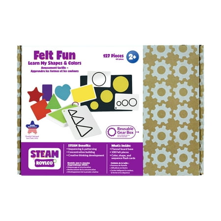Roylco STEAM by Roylco Felt Fun: Learn My Shapes & Colors