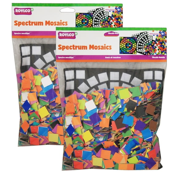 Roylco Spectrum Mosaics 4000 per Pack, 2 Packs