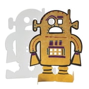 Roylco Stand-Up Robots STEM Craft Activity - Pre-Cut Cardstock Robot Shapes for Kids Art Projects - 24 Pieces in 4 Designs - Educational Engineering Toys