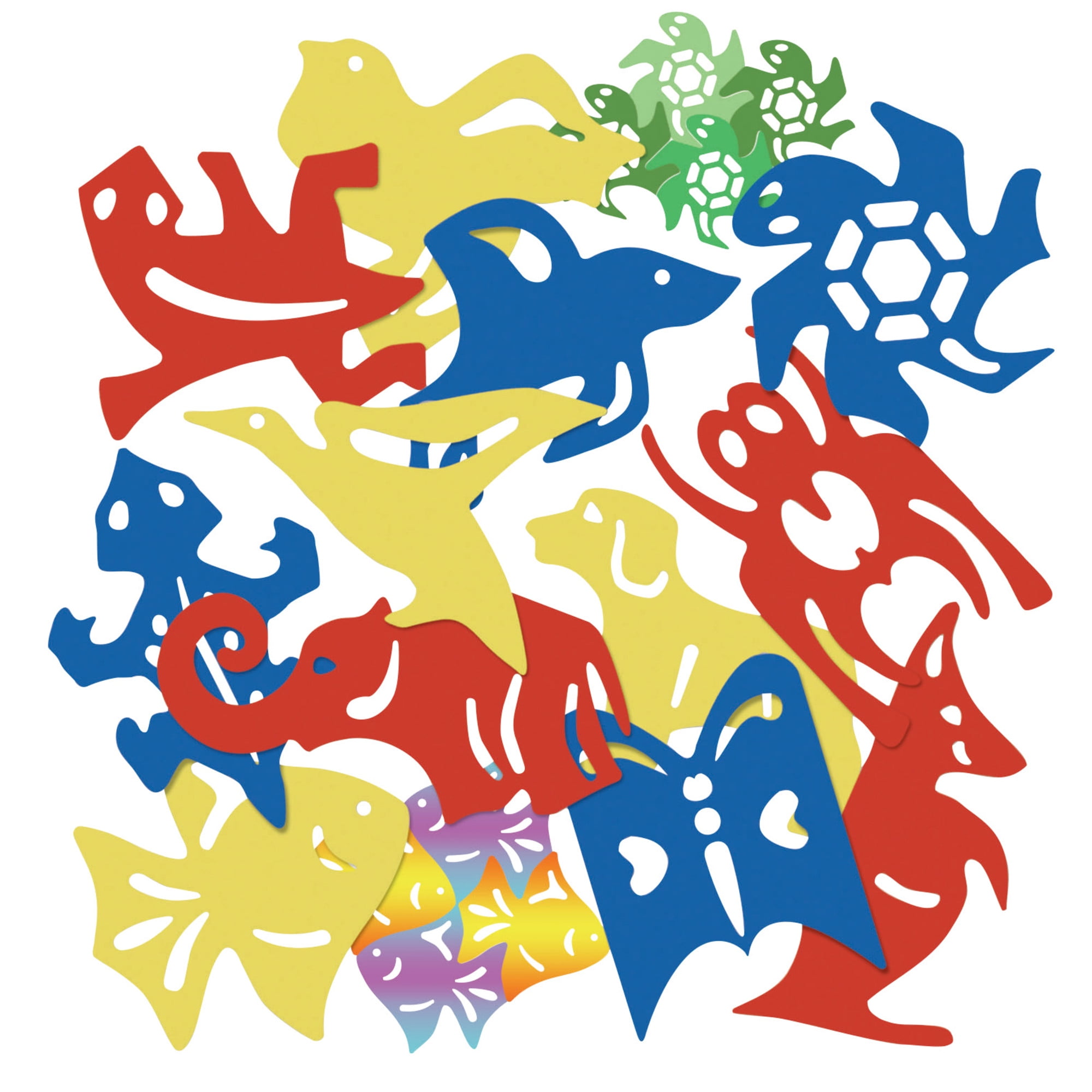 Roylco Tessellations Animal Templates, Assorted Designs, Set of 12