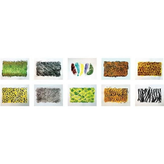 Roylco Wild Animals Rubbing Plates (10 Count)