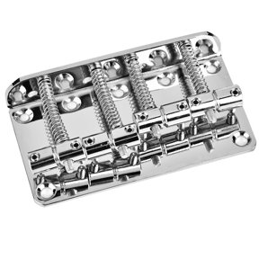 Royliver 4-string Bass Bridge Metal Bass Bridge Guitar Precision String Electric Easy Assembly Sturdy Firm Tone Options