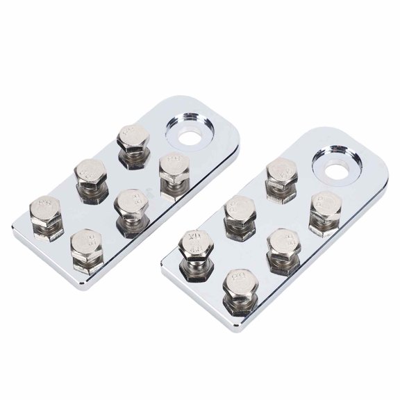 Royliver Battery Terminal Connectors Terminals 2pcs 6 Point Flat Lug Battery Terminals Aluminum Alloy Flat Ear Bolts to Fix Battery Terminals Bolt Connection
