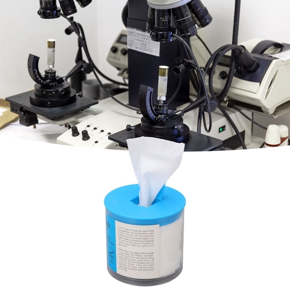 Royliver Optic Cable Cleaning Tool Optical Fiber Wipes High Efficiency Fiber Cleaning Paper for Removing Water and Oil Stains
