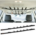 thumbnail image 1 of 2 Pack Vehicle Fishing Rod Holder - Fishing Pole Car Rack 5 Rods Capacity, Adjustable 30-54" Horizontal Roof Storage Carrier Belt for SUV, Truck and Van, Black, 1 of 7